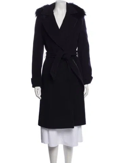 Pre-owned Mackage Wool Fur Coat In Black