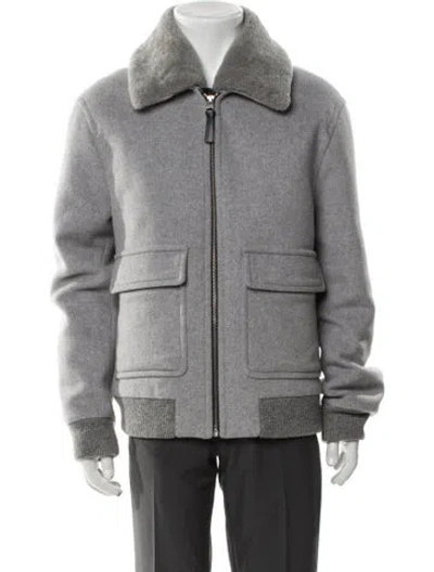Pre-owned Mackage Wool Jacket In Gray