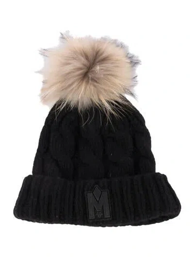 Pre-owned Mackage Wool Knitted Beanie In Black