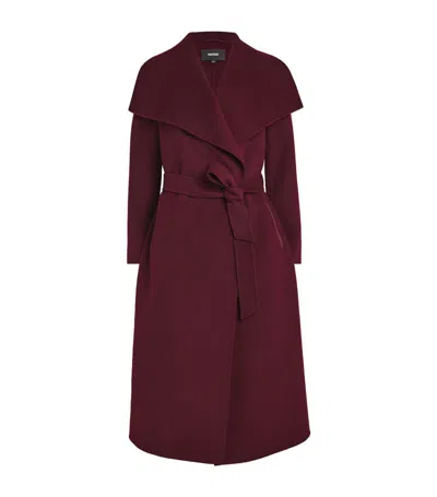Mackage Wool Mai-cn Wrap Coat In Brown