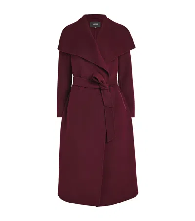 Mackage Wool Mai-cn Wrap Coat In Red