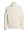 Mackage Wool Mario Quarter-zip Sweatshirt In Neutral