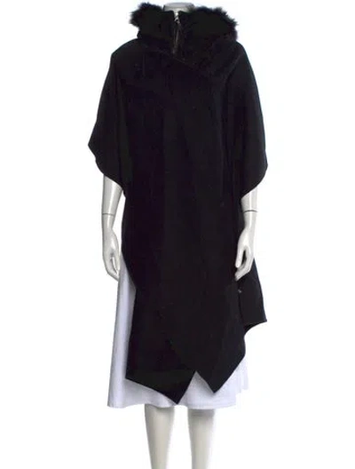 Pre-owned Mackage Wool Open Front Sweater W/ Tags In Black