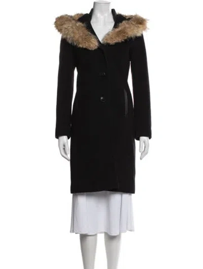 Pre-owned Mackage Wool Parka In Black