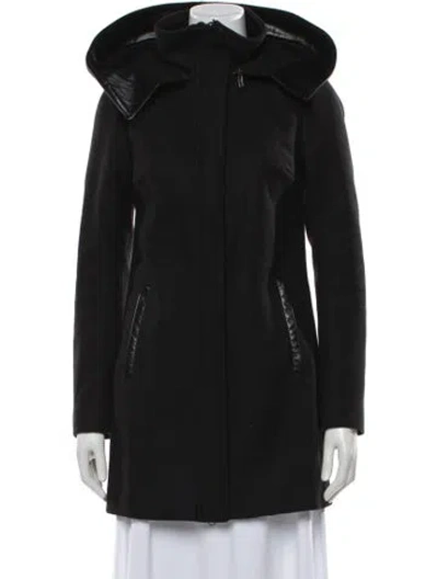 Pre-owned Mackage Wool Parka In Black
