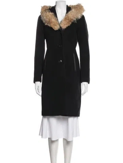 Pre-owned Mackage Wool Parka In Black