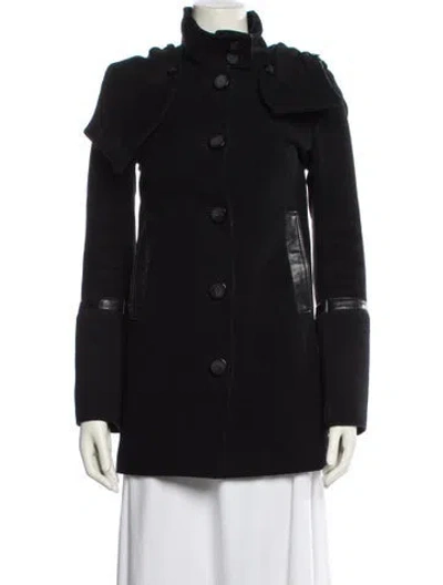 Pre-owned Mackage Wool Peacoat In Black