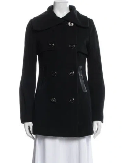 Pre-owned Mackage Wool Peacoat In Black