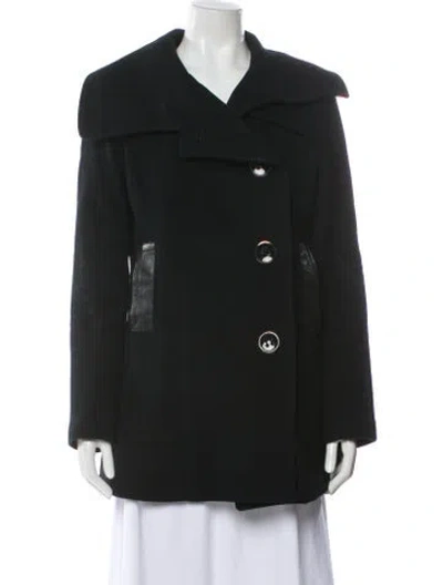 Pre-owned Mackage Wool Peacoat In Black
