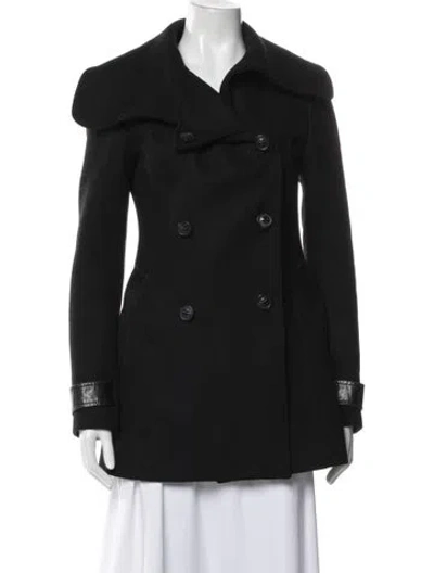 Pre-owned Mackage Wool Peacoat In Black