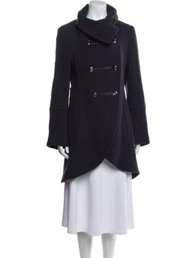 Pre-owned Mackage Wool Peacoat In Blue