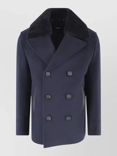 Mackage Wool Peacoat In Blue