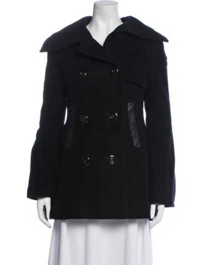 Pre-owned Mackage Wool Peacoat In Blue