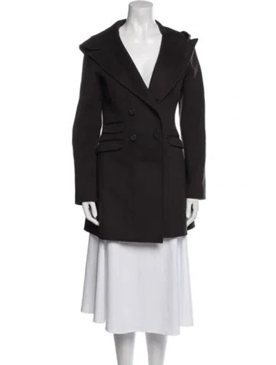 Pre-owned Mackage Wool Peacoat In Brown