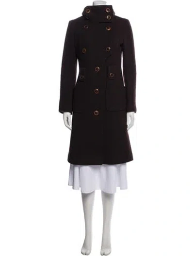 Pre-owned Mackage Wool Peacoat In Brown