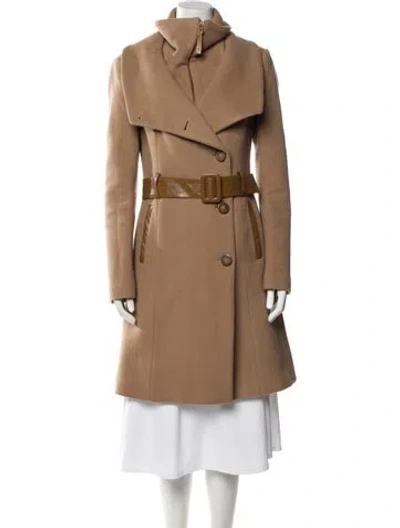 Pre-owned Mackage Wool Peacoat In Brown