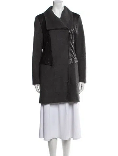 Pre-owned Mackage Wool Peacoat In Gray