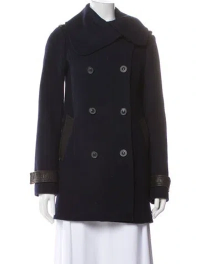 Pre-owned Mackage Wool Peacoat In Gray