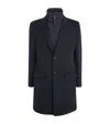 Mackage Wool Removable-bib Coat In Blue