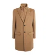 Mackage Wool Removable-bib Coat In Neutral