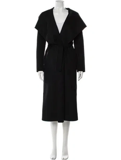 Pre-owned Mackage Wool Trench Coat In Black