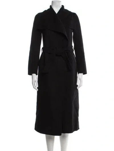 Pre-owned Mackage Wool Trench Coat In Black