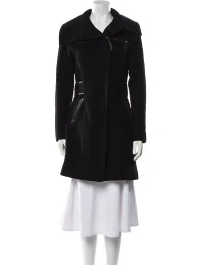Pre-owned Mackage Wool Trench Coat In Black