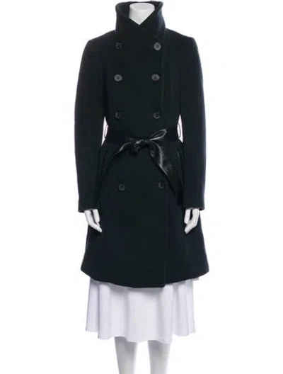 Pre-owned Mackage Wool Trench Coat In Black