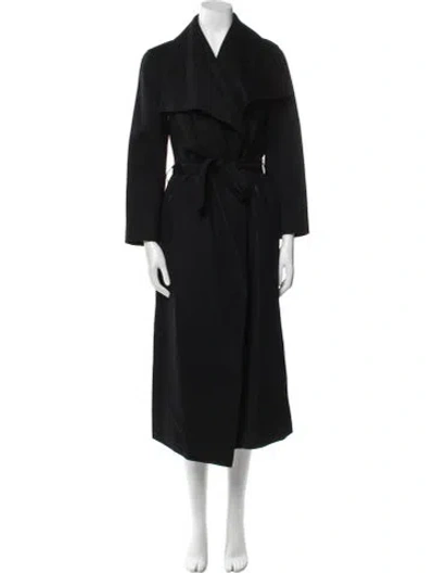 Pre-owned Mackage Wool Trench Coat In Black