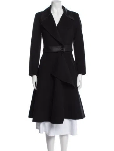 Pre-owned Mackage Wool Trench Coat In Black