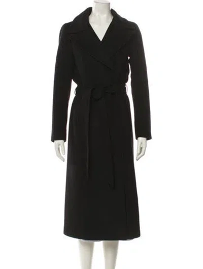 Pre-owned Mackage Wool Trench Coat In Black
