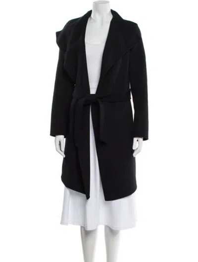 Pre-owned Mackage Wool Trench Coat In Black