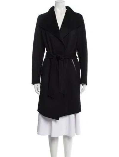 Pre-owned Mackage Wool Trench Coat In Black