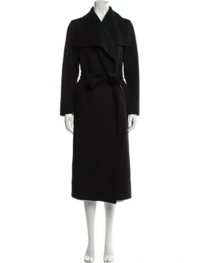 Pre-owned Mackage Wool Trench Coat In Black