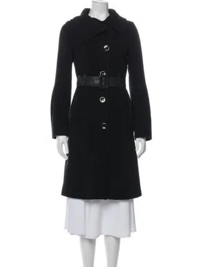 Pre-owned Mackage Wool Trench Coat In Black