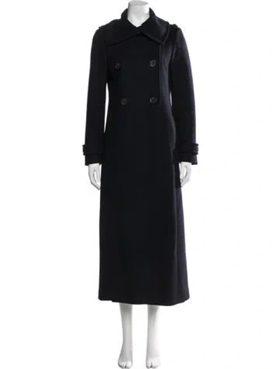 Pre-owned Mackage Wool Trench Coat In Black