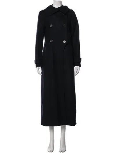 Pre-owned Mackage Wool Trench Coat In Black