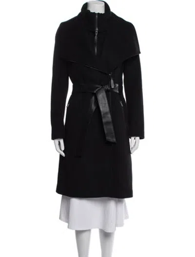 Pre-owned Mackage Wool Trench Coat In Black