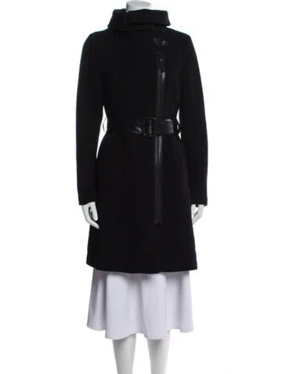 Pre-owned Mackage Wool Trench Coat In Blue