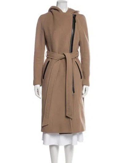 Pre-owned Mackage Wool Trench Coat In Brown/neutrals