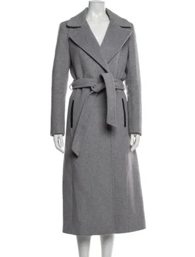 Pre-owned Mackage Wool Trench Coat In Gray