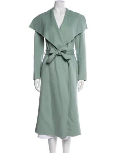 Pre-owned Mackage Wool Trench Coat In Green