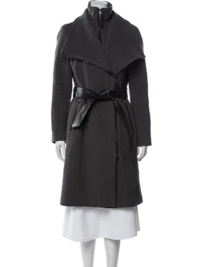 Pre-owned Mackage Wool Trench Coat In Grey
