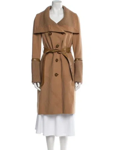 Pre-owned Mackage Wool Trench Coat In Neutral