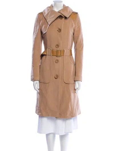 Pre-owned Mackage Wool Trench Coat In Neutral