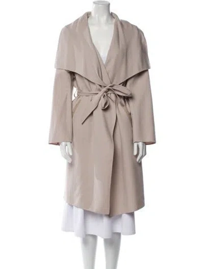 Pre-owned Mackage Wool Trench Coat In Neutral