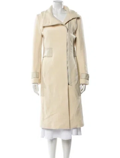 Pre-owned Mackage Wool Trench Coat In Neutrals
