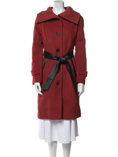 Pre-owned Mackage Wool Trench Coat In Orange