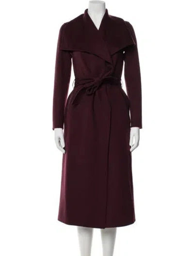 Pre-owned Mackage Wool Trench Coat In Purple