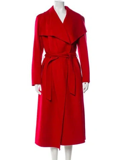 Pre-owned Mackage Wool Trench Coat In Red